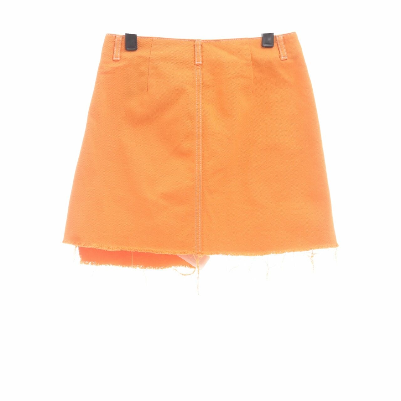 Pull & Bear Orange Unfinished Mini Skirt