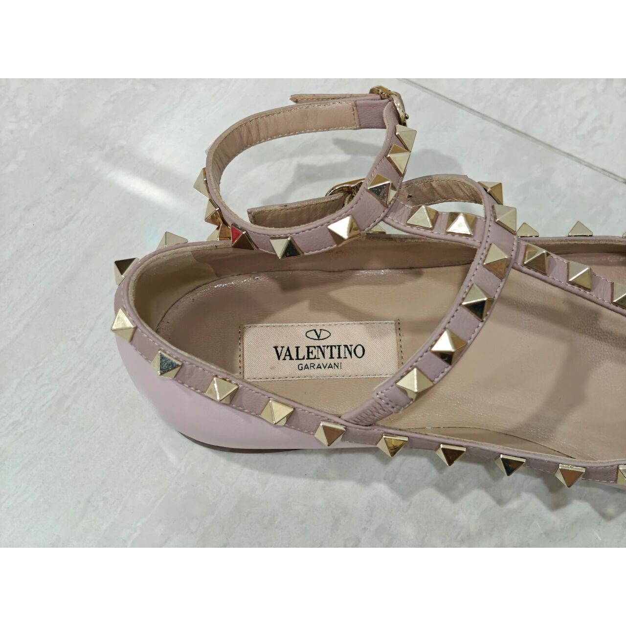 Valentino Garavani Dusty Pink Flats