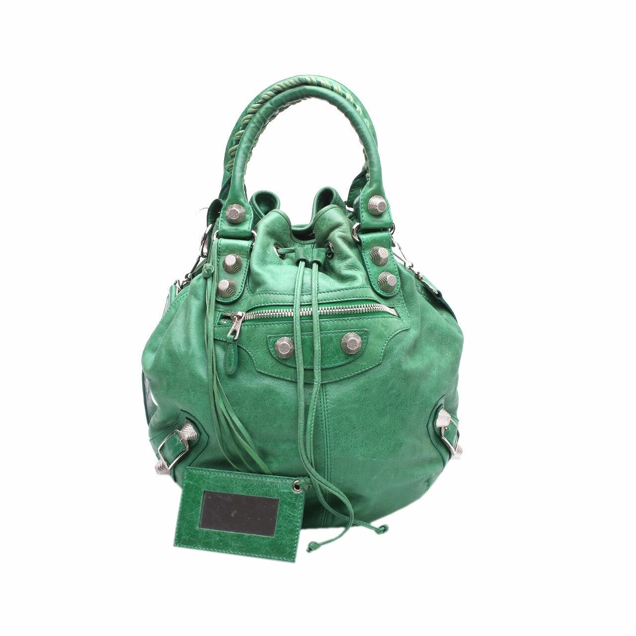 Balenciaga Green Satchel Bag