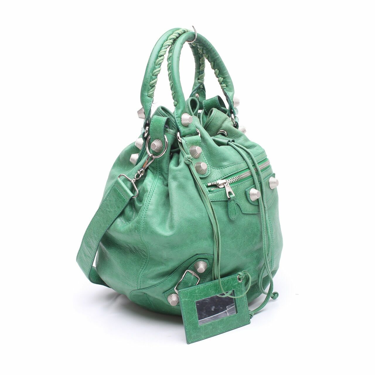 Balenciaga Green Satchel Bag