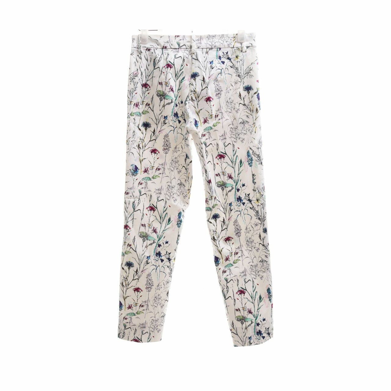 H&M Off White Multi Pattern Trousers