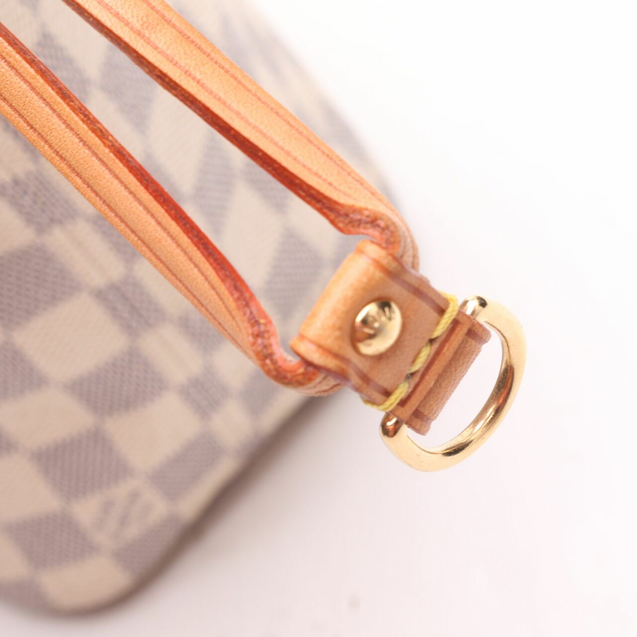 Louis Vuitton Neverfull Damier Ebene PM White Tote Bag