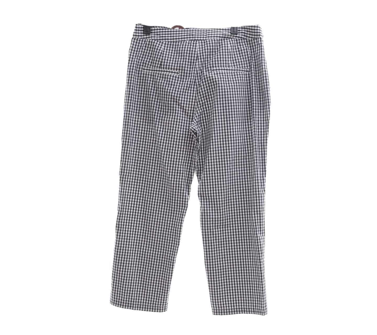 Mango Black & White Plaid Long Pants 