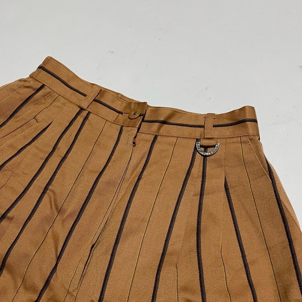 Christian Dior Brown Stripe Short Pants