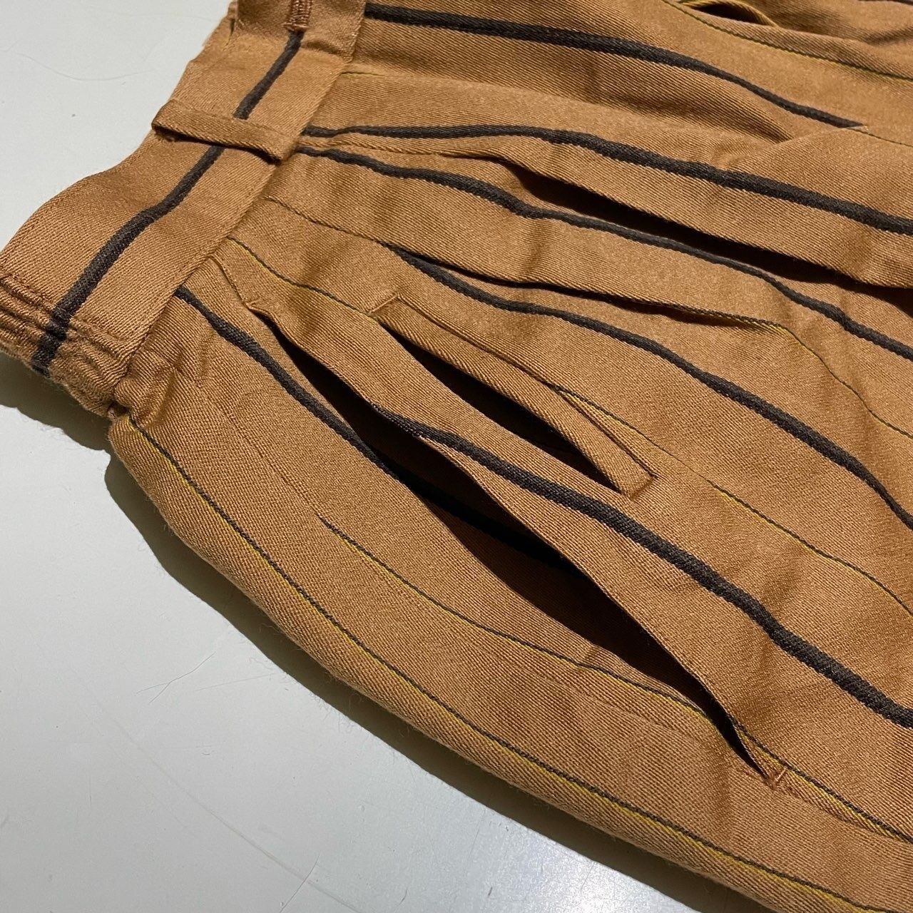 Christian Dior Brown Stripe Short Pants