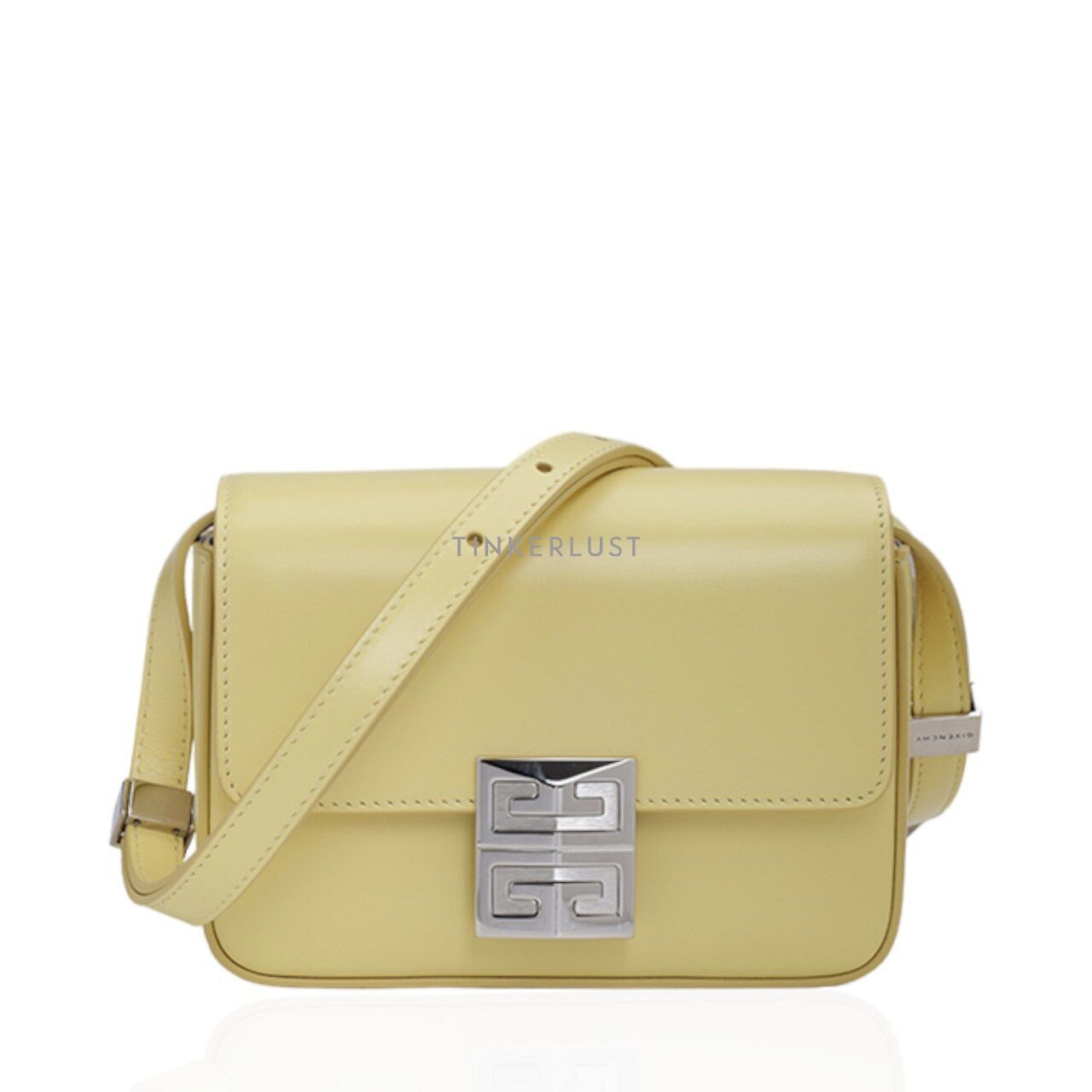 Givenchy Small 4G Flap Crossbody Bag in Banana Smooth Leather SHW