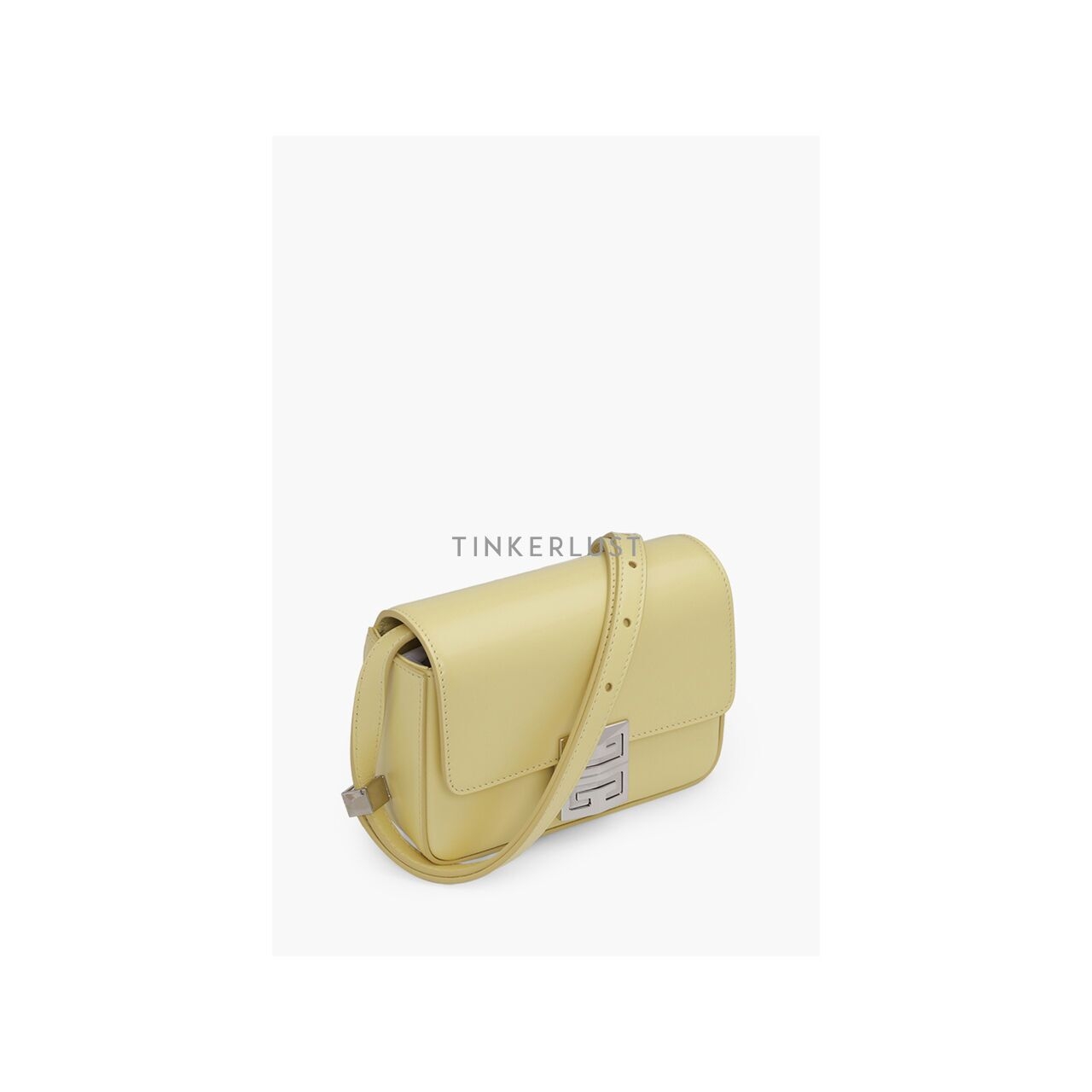 Givenchy Small 4G Flap Crossbody Bag in Banana Smooth Leather SHW