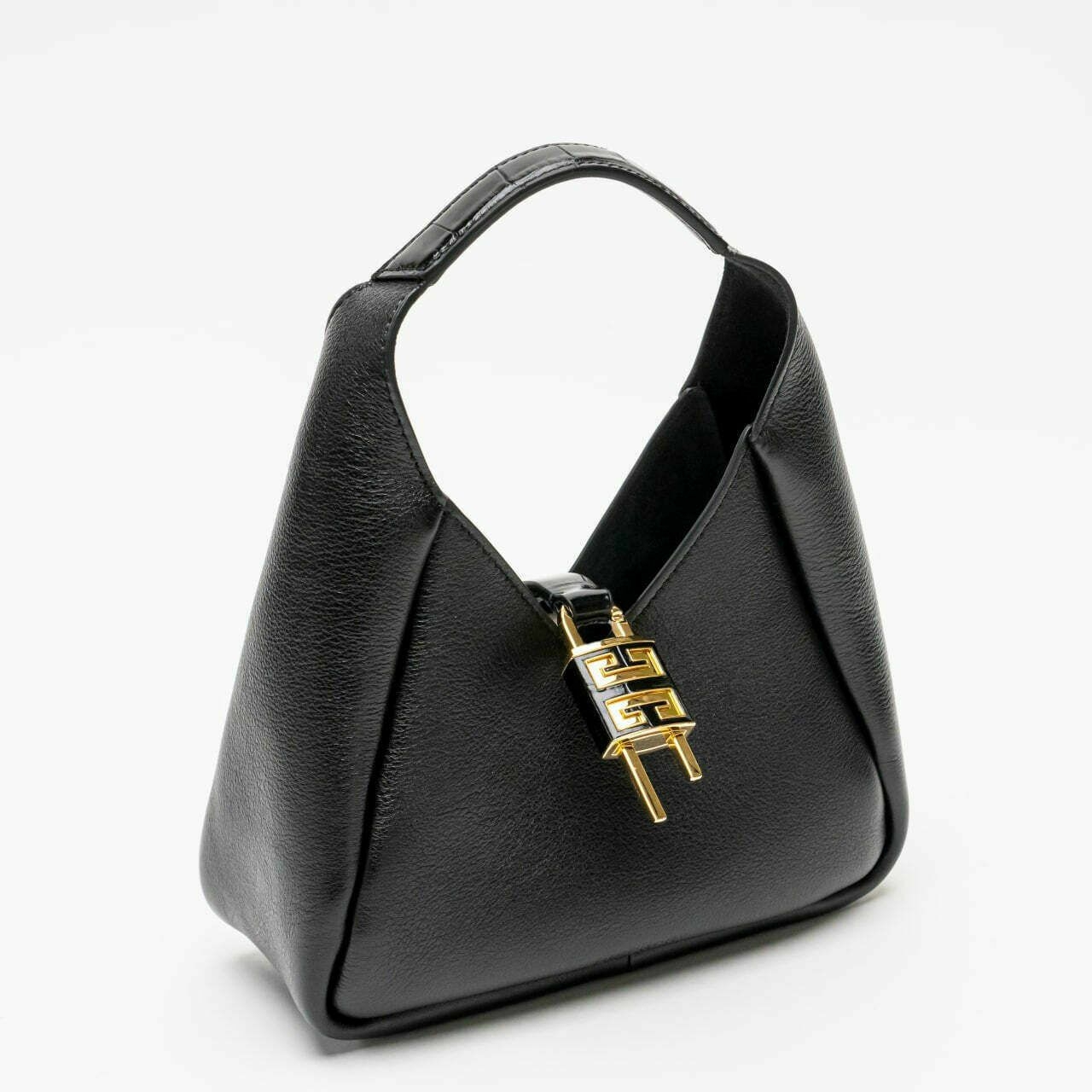 Givenchy Mini G-Hobo Smooth Leather Bag Black Ghw