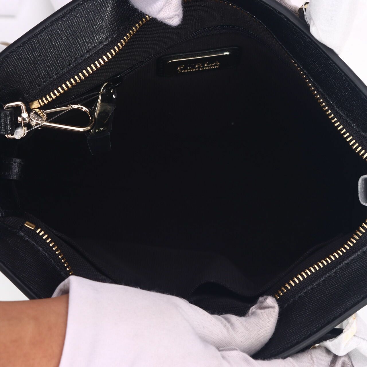 Furla Agata Small Onyx Black Satchel 