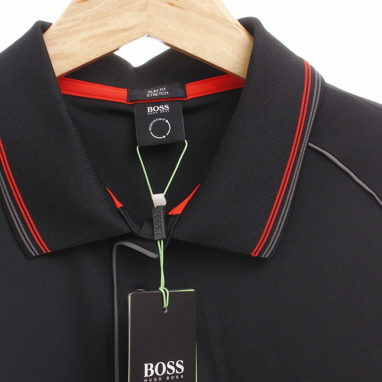 Hugo Boss shirt black pauletech 001 XXL