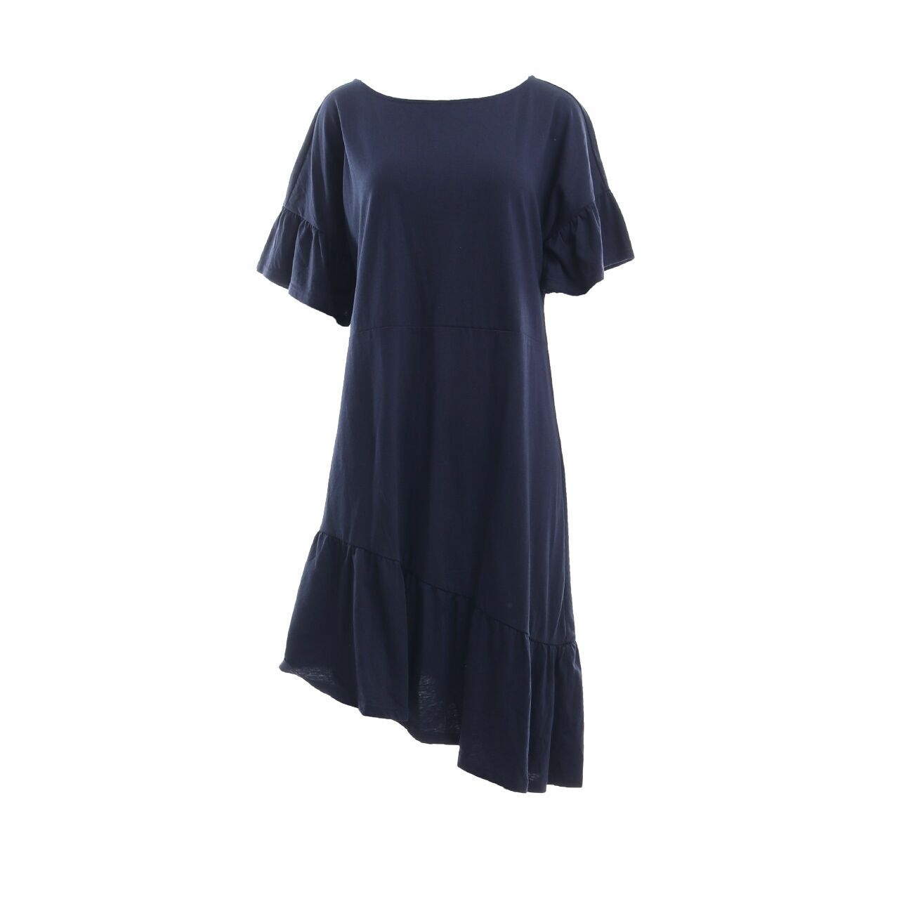 Mango Navy Midi Dress