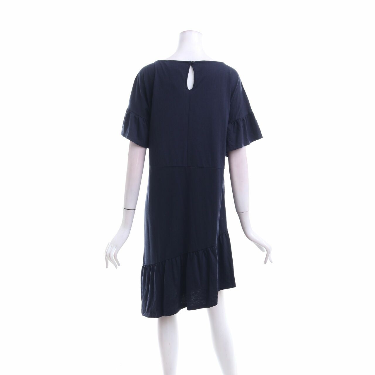 Mango Navy Midi Dress