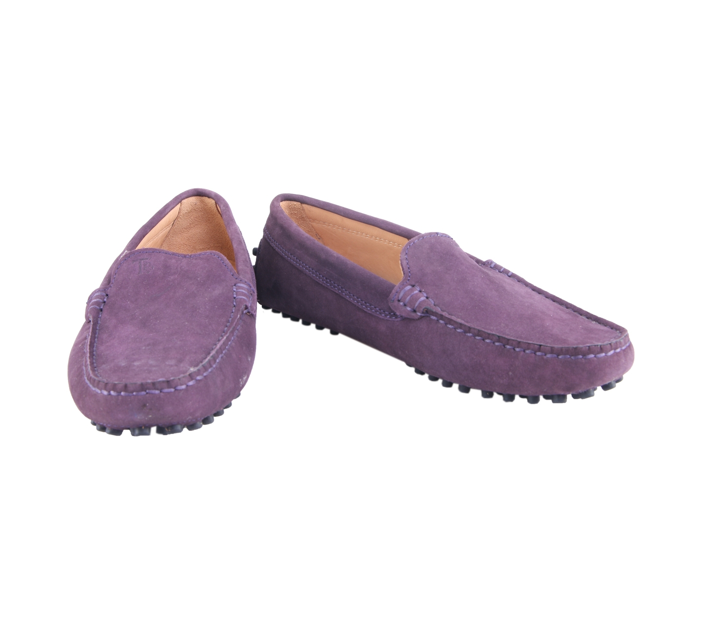 Tod's Dark Purple Gimmono Shoes Flats