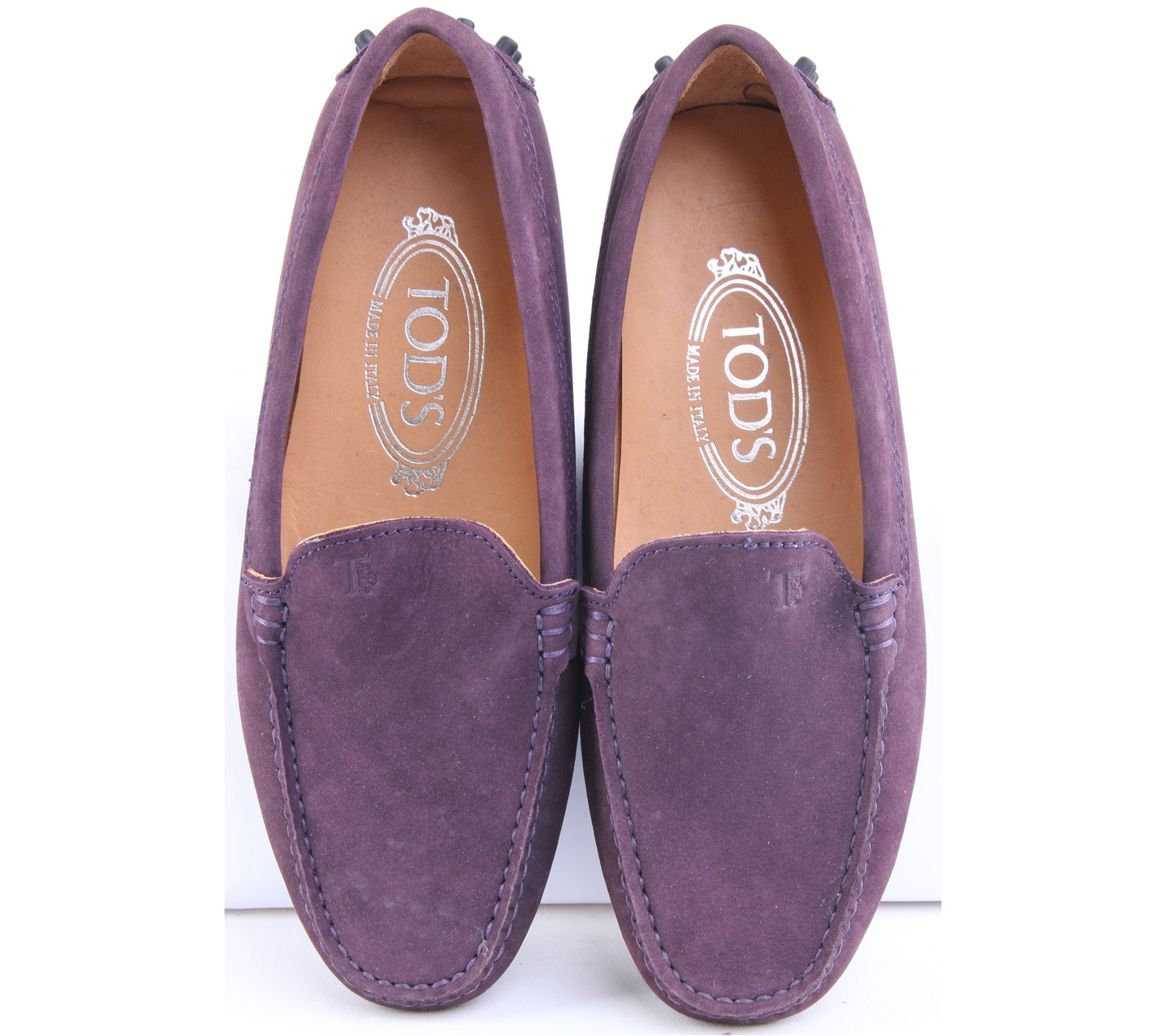 Tod's Dark Purple Gimmono Shoes Flats