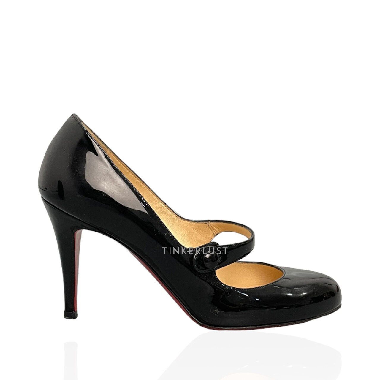 Christian Louboutin Patent Mary Jane Black Heels