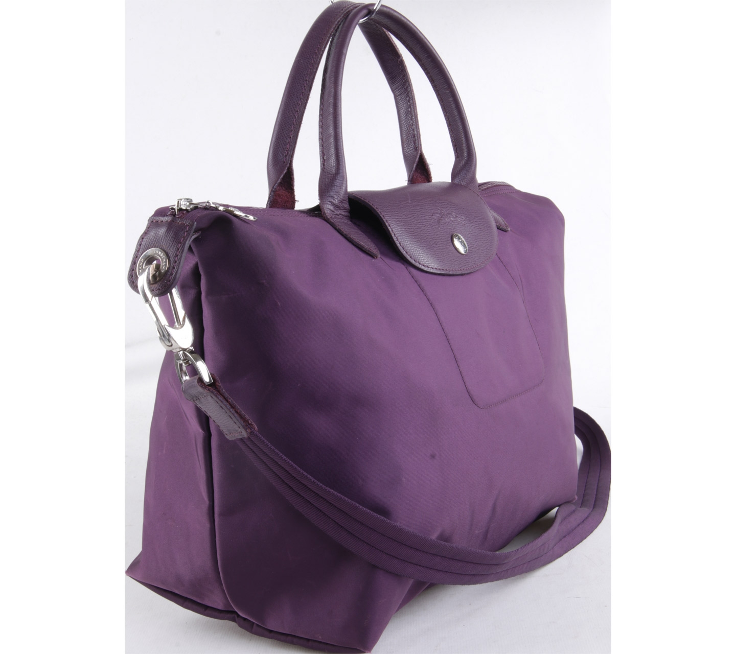 Longchamp Purple Satchel Bag