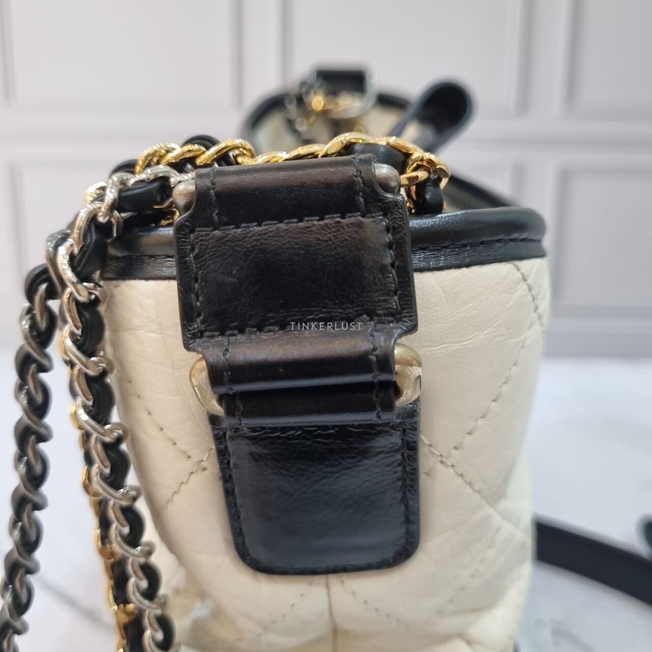 Chanel Gabrielle Broken White/Black in New Medium #29 2019 Sling Bag