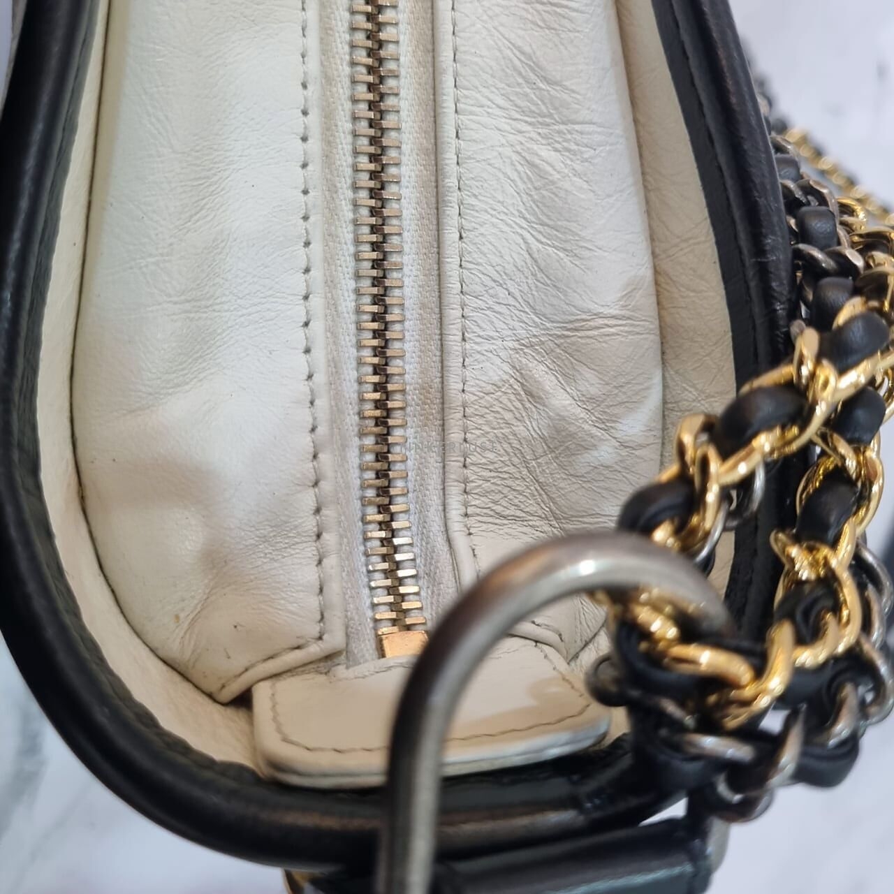 Chanel Gabrielle Broken White/Black in New Medium #29 2019 Sling Bag