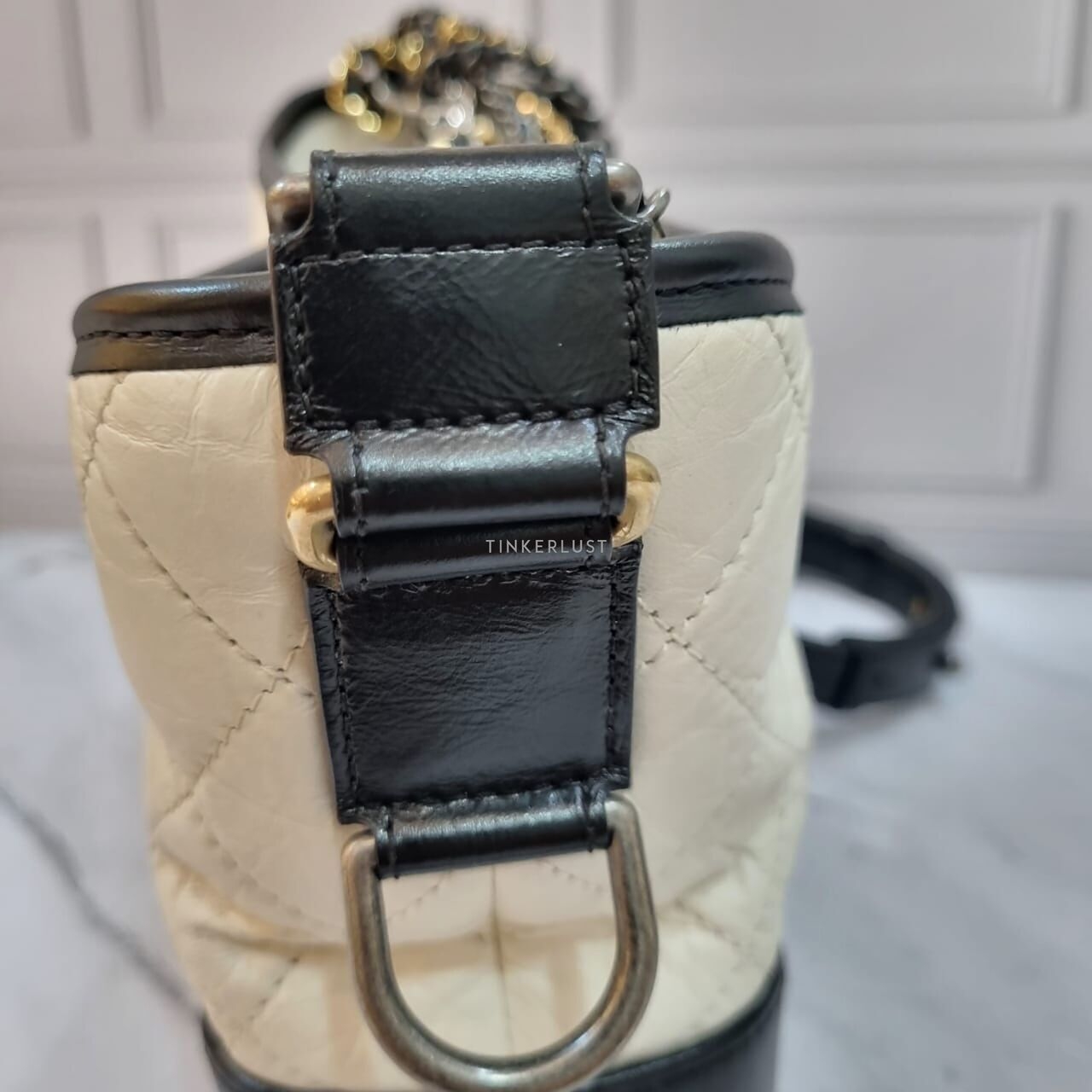 Chanel Gabrielle Broken White/Black in New Medium #29 2019 Sling Bag