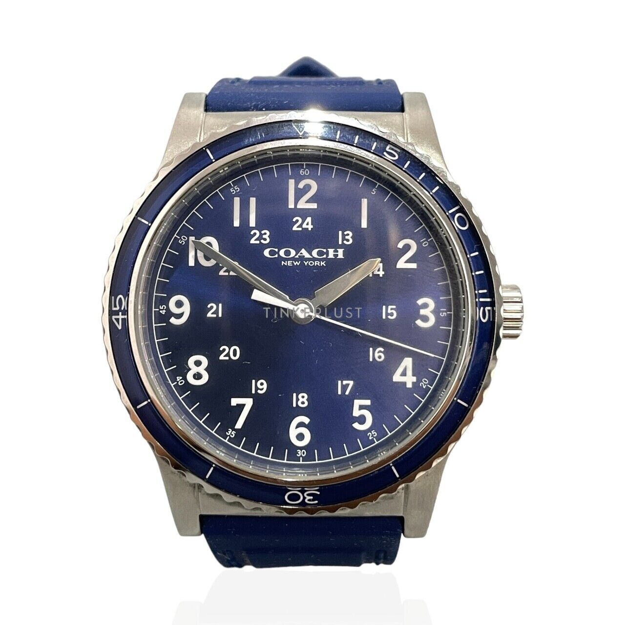 Coach Analog Rubber Blue Watch