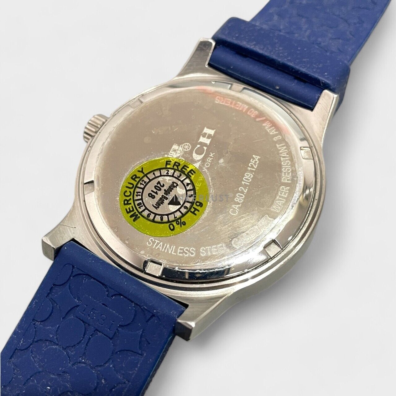 Coach Analog Rubber Blue Watch