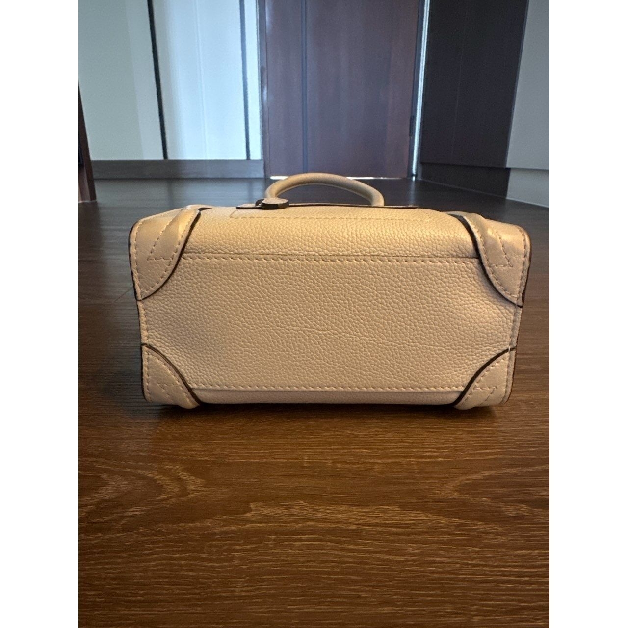 Celine Nano Luggage Lune Broken White Sling Bag