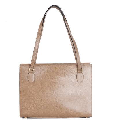 Kate Spade Brown Camel Shopper Leather Shoulder Bag