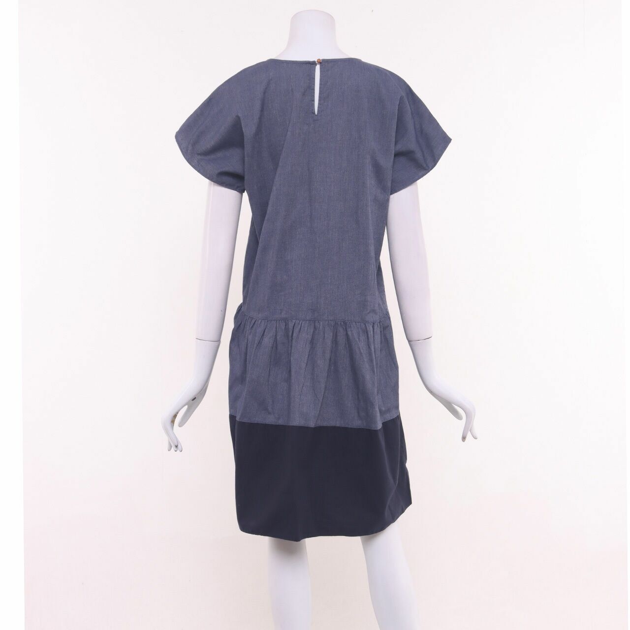 Cotton Ink Denim Navy Mini Dress