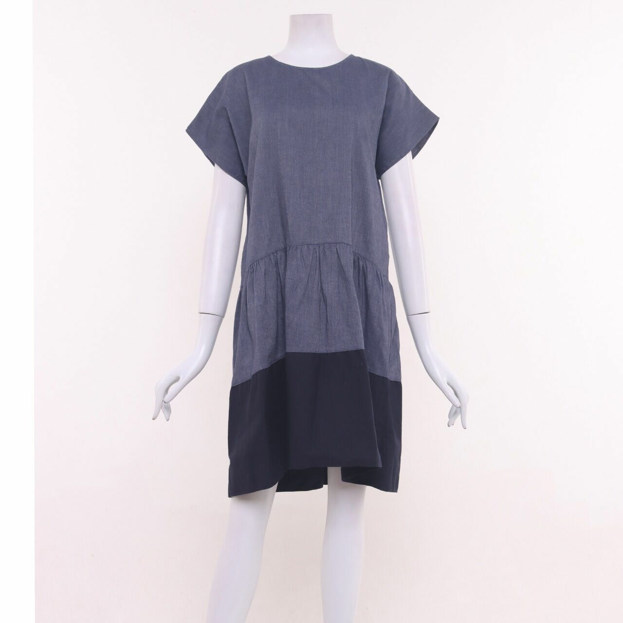 Cotton Ink Denim Navy Mini Dress