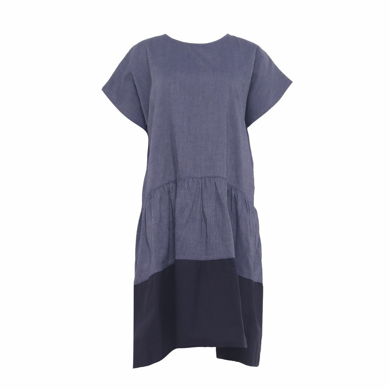 Cotton Ink Denim Navy Mini Dress