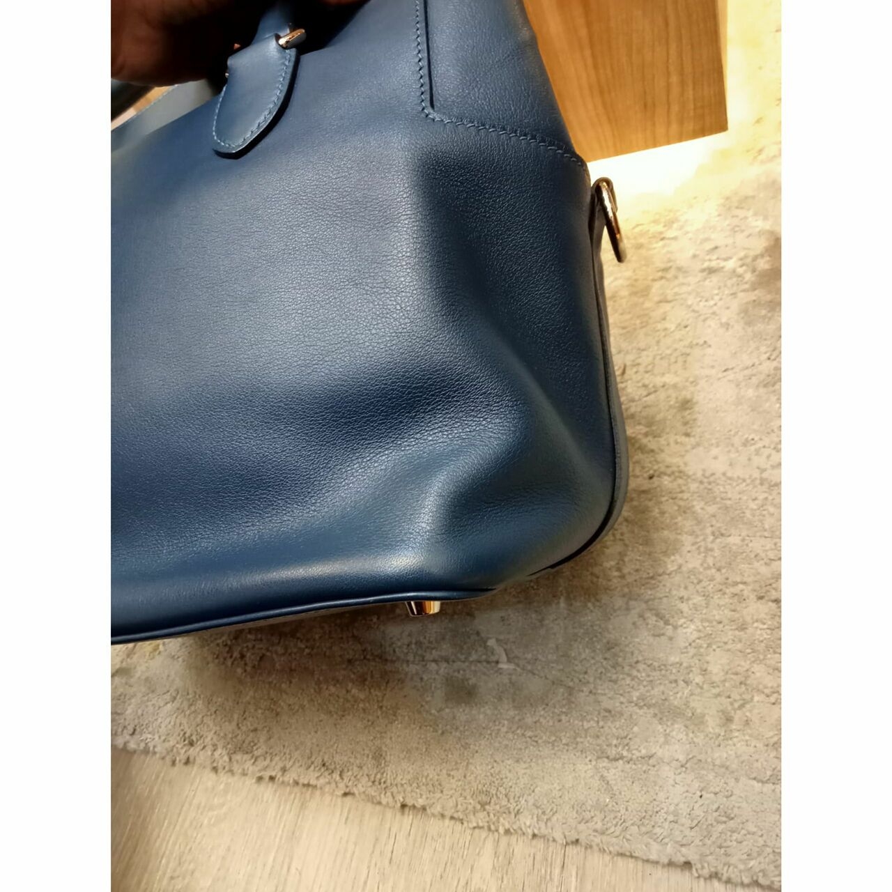 Hermes Toolbox 26 Bleu de Galice #Q Satchel