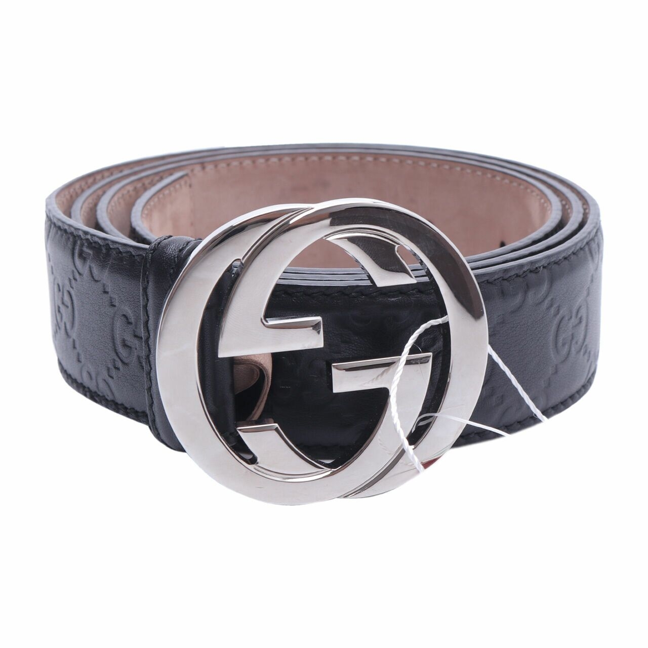 Gucci Signature Black Leather Belt