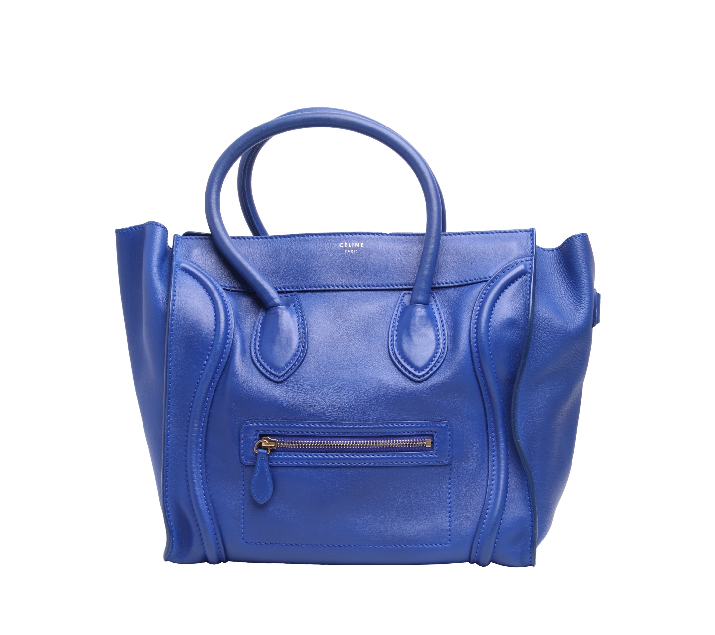 Celine Luggage Nano Blue Handbag