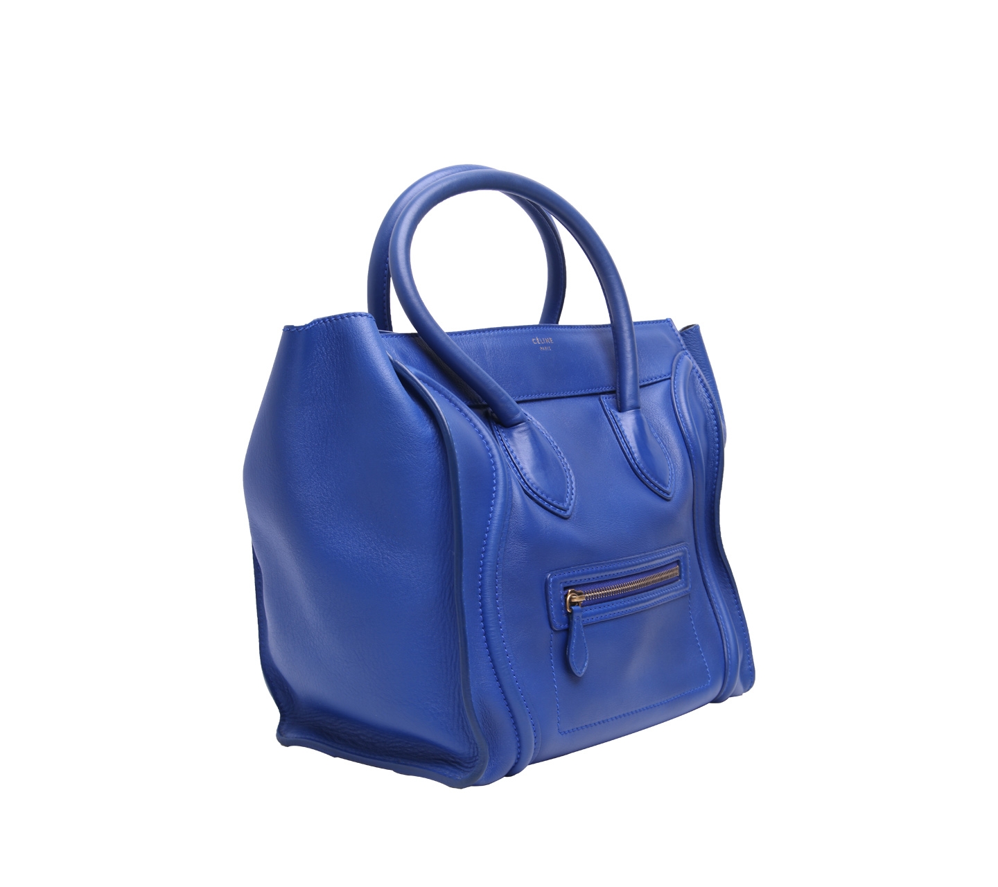 Celine Luggage Nano Blue Handbag