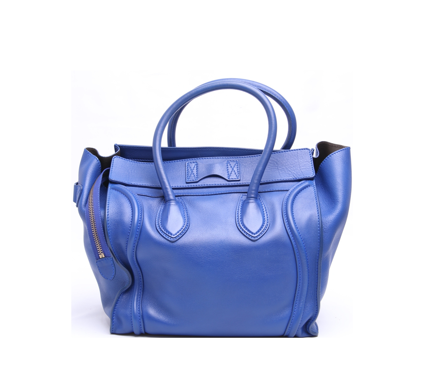 Celine Luggage Nano Blue Handbag