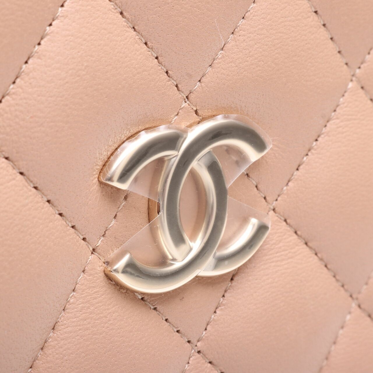 Chanel CC Lambskin Mini Bucket Beige Sling Bag