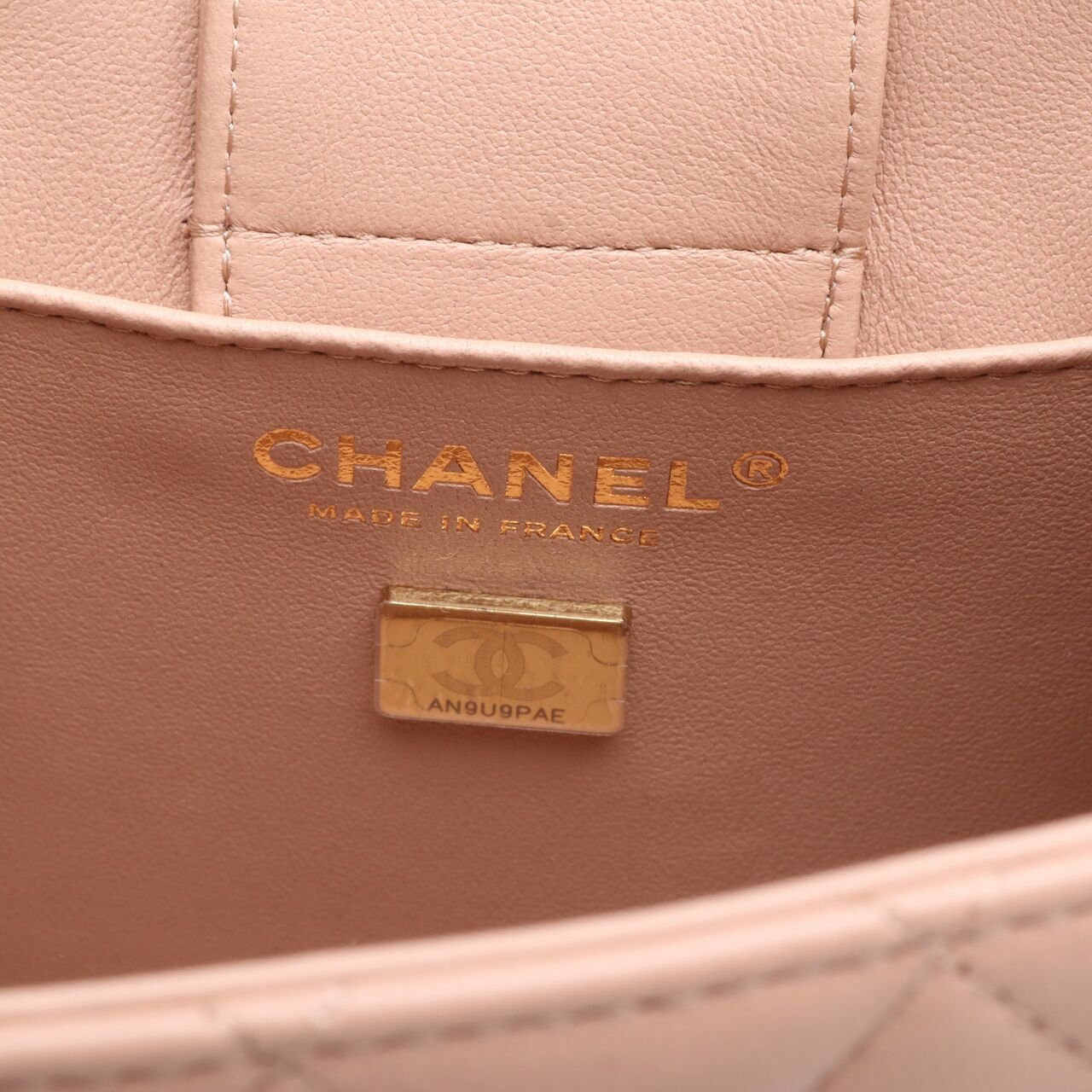 Chanel CC Lambskin Mini Bucket Beige Sling Bag