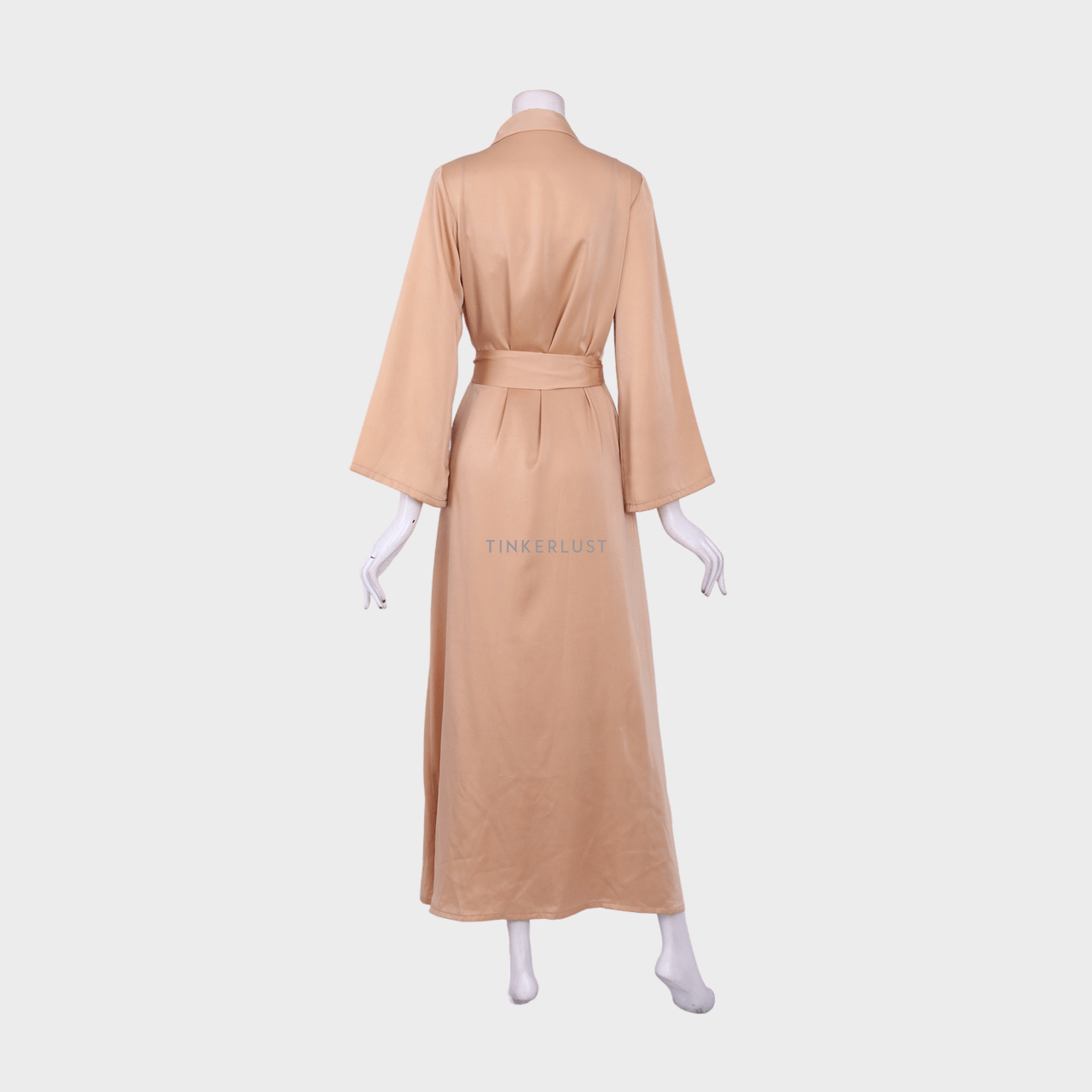 Cloth Inc Light Brown Kimono Long Dress