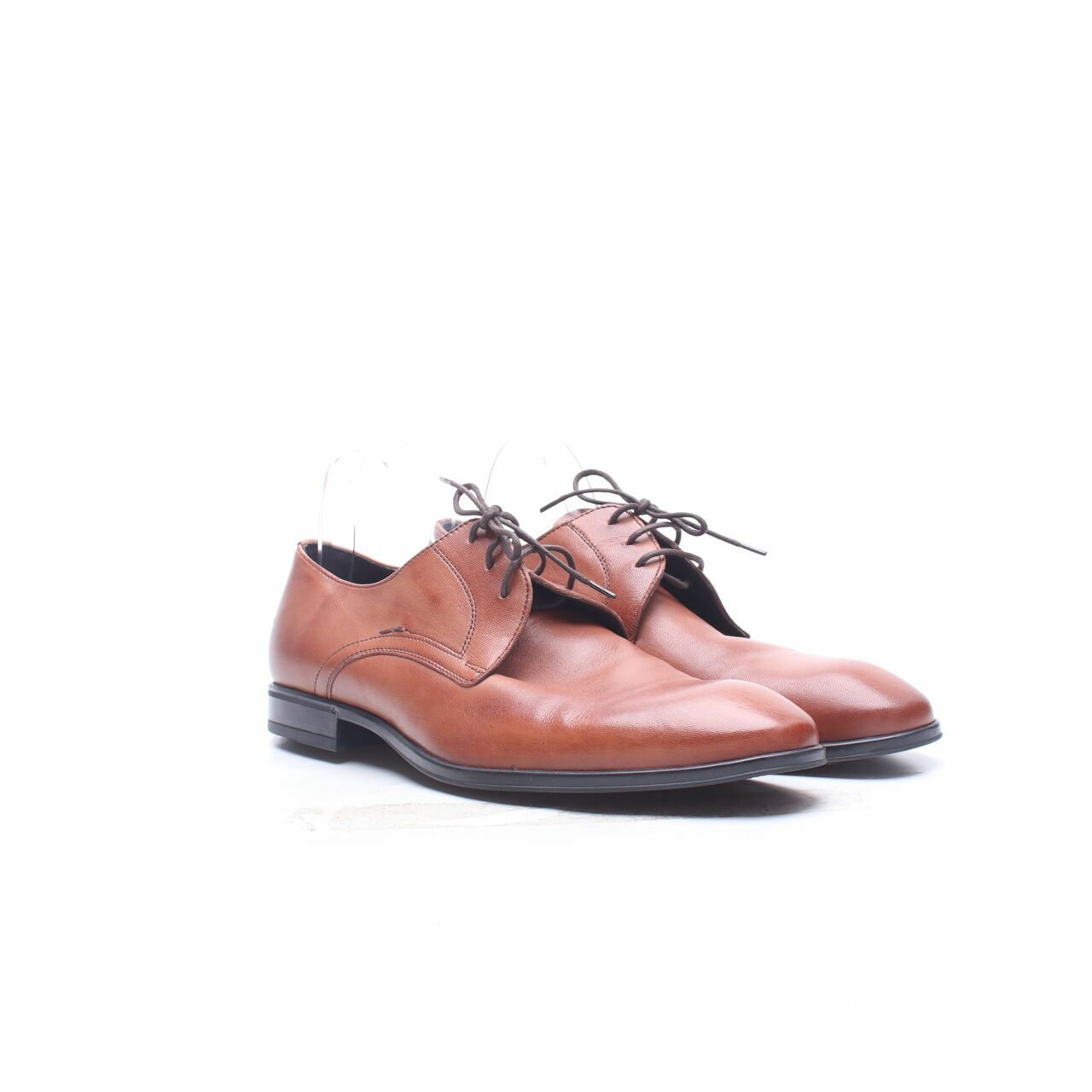 Private Collection Brown Genuine Leather Oxfords