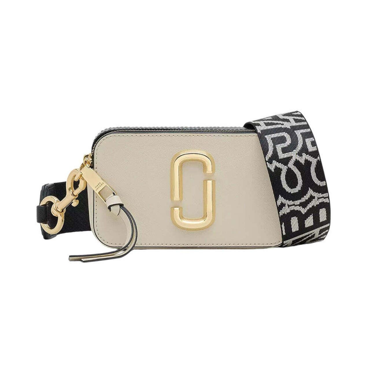 Marc Jacobs The Snapshot Camera Bag Logo Strap Cloud White Multi