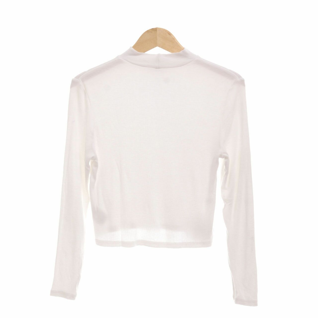 H&M White Turtle Neck T-Shirt	