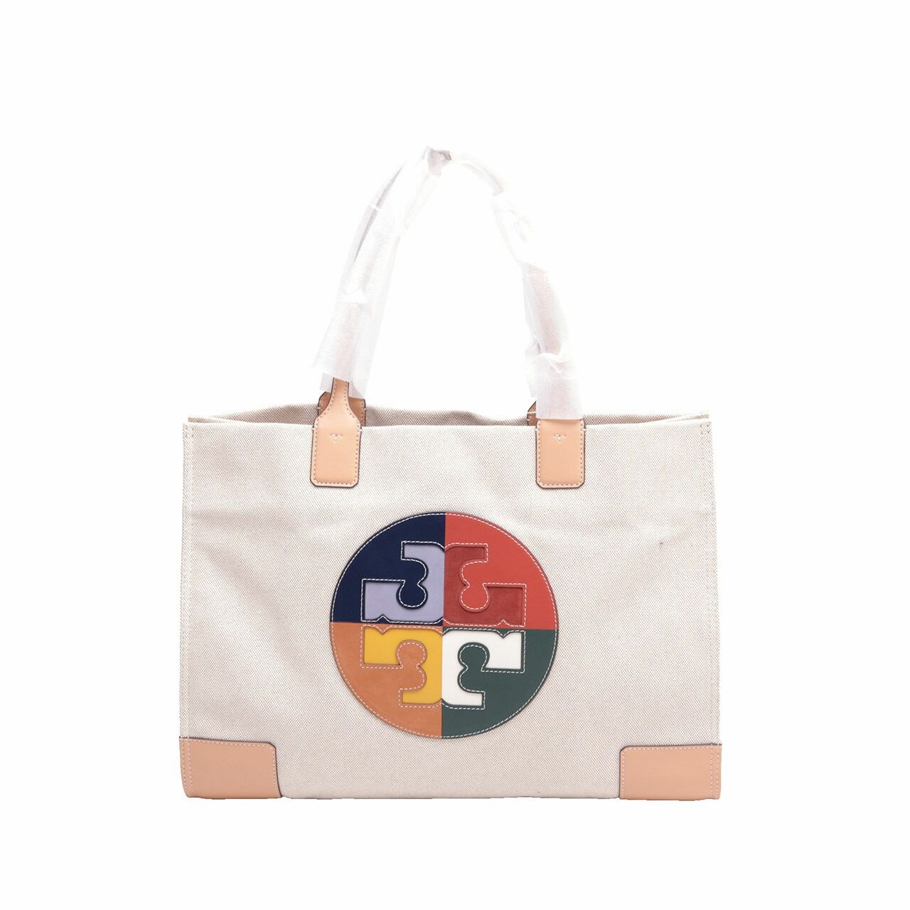 Tory Burch Ella Color Block Logo Tote Bag