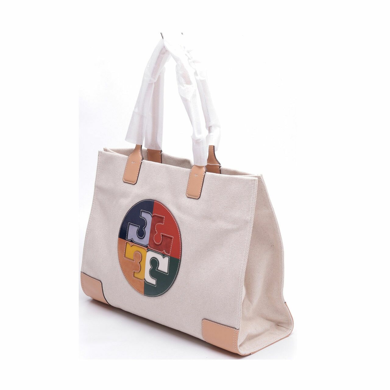 Tory Burch Ella Color Block Logo Tote Bag