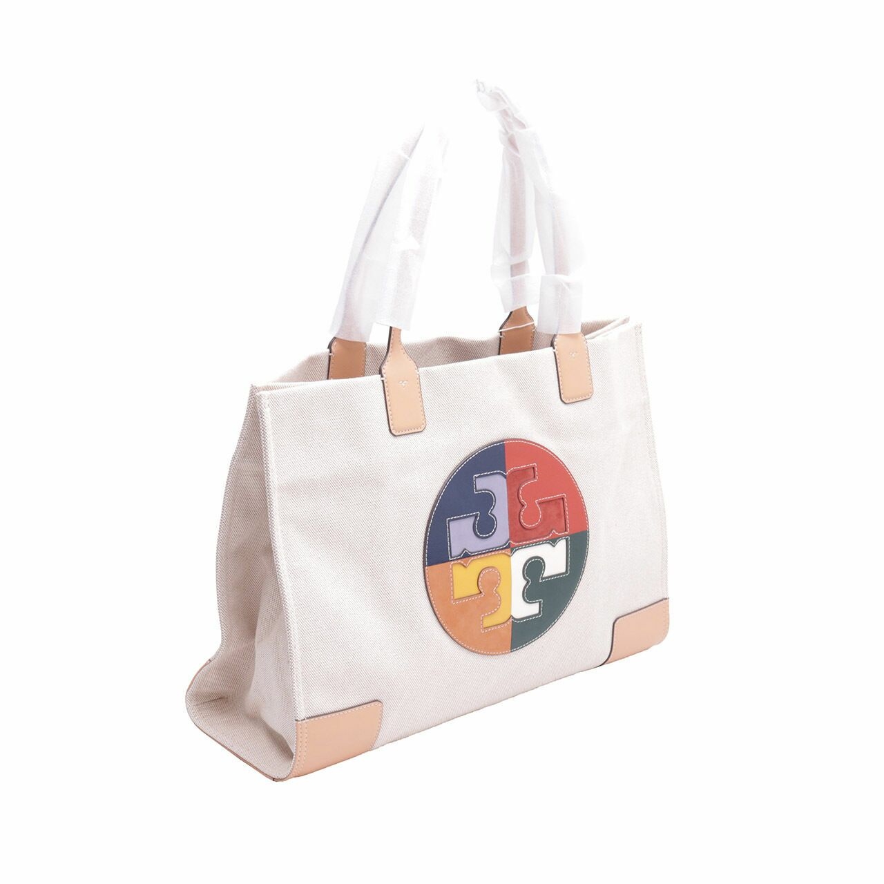 Tory Burch Ella Color Block Logo Tote Bag