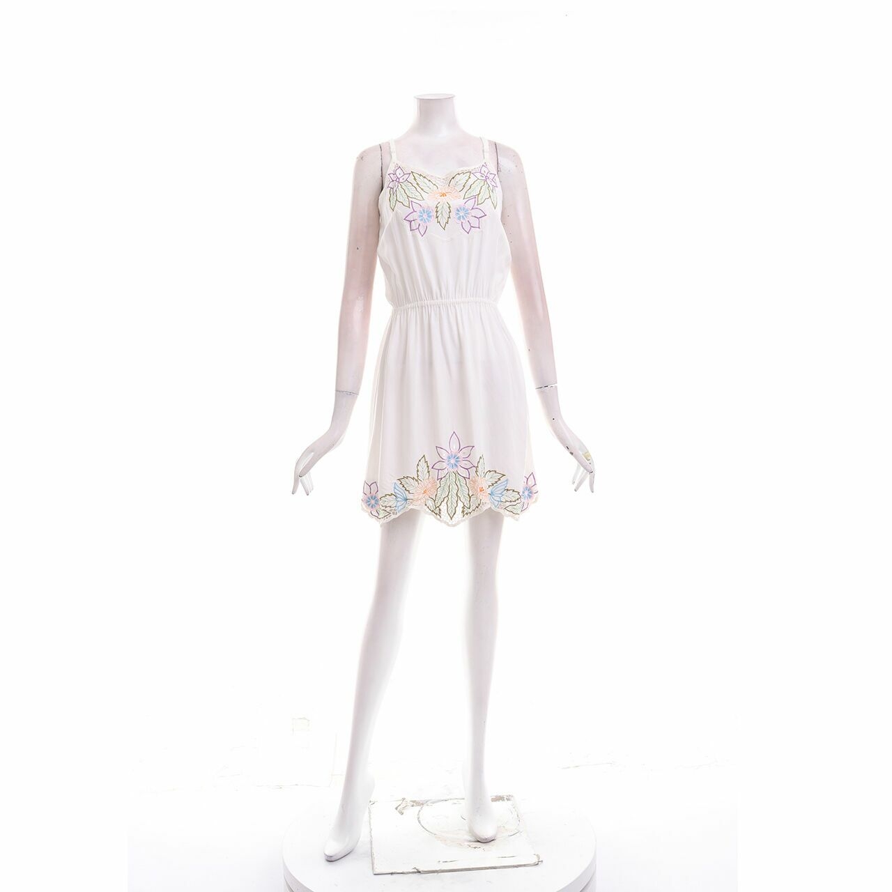 Topshop White Floral Mini Dress