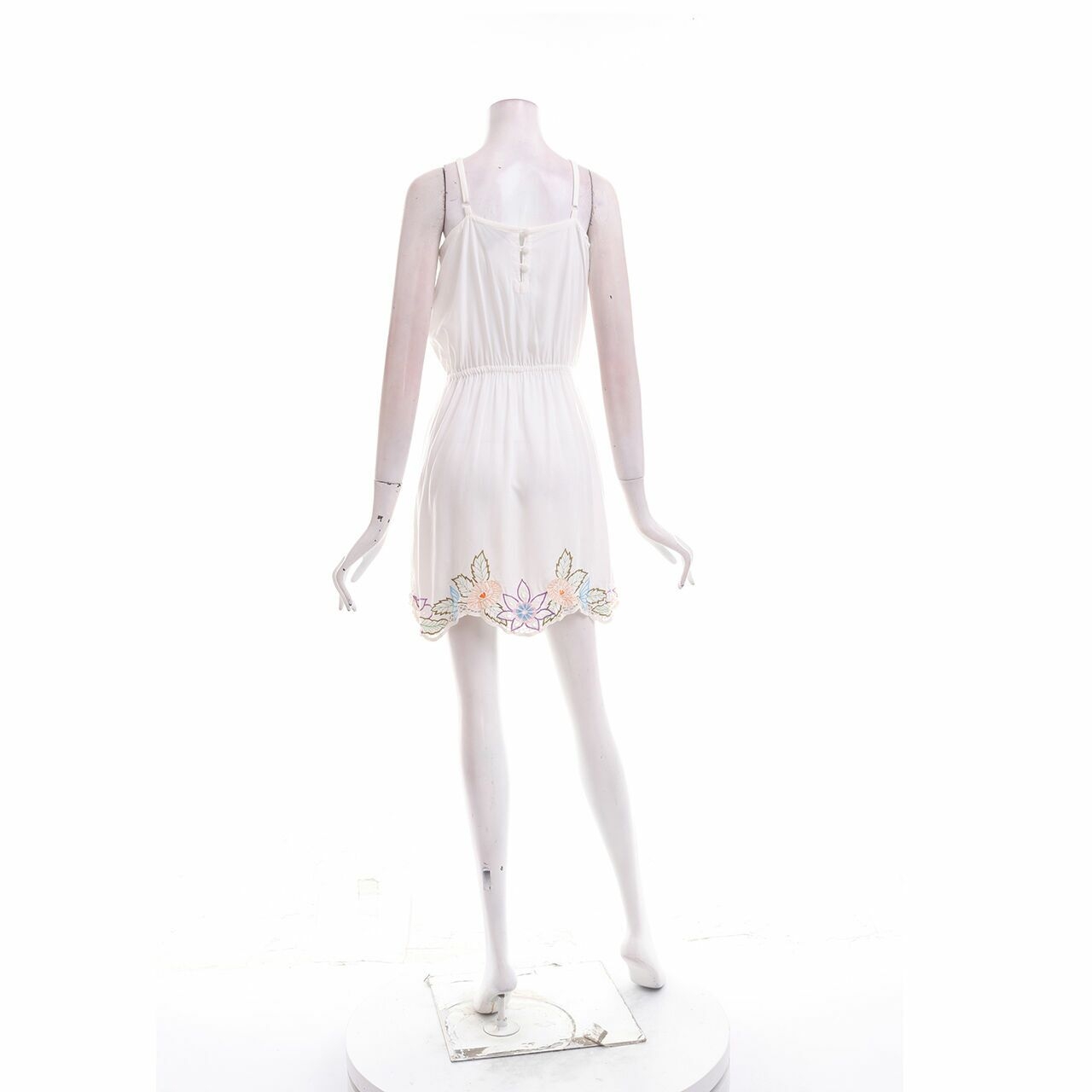 Topshop White Floral Mini Dress