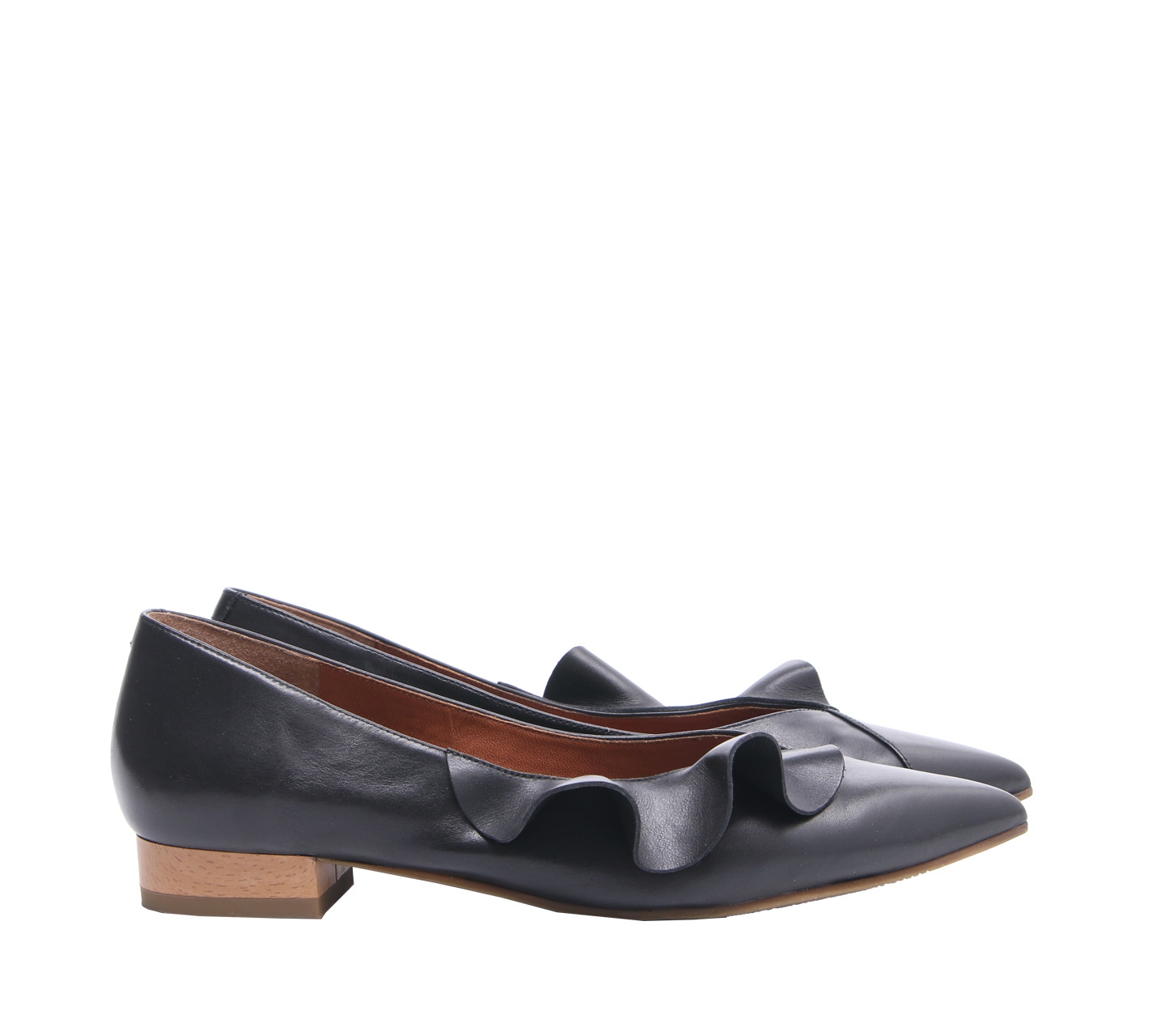 Staccato Black Flats