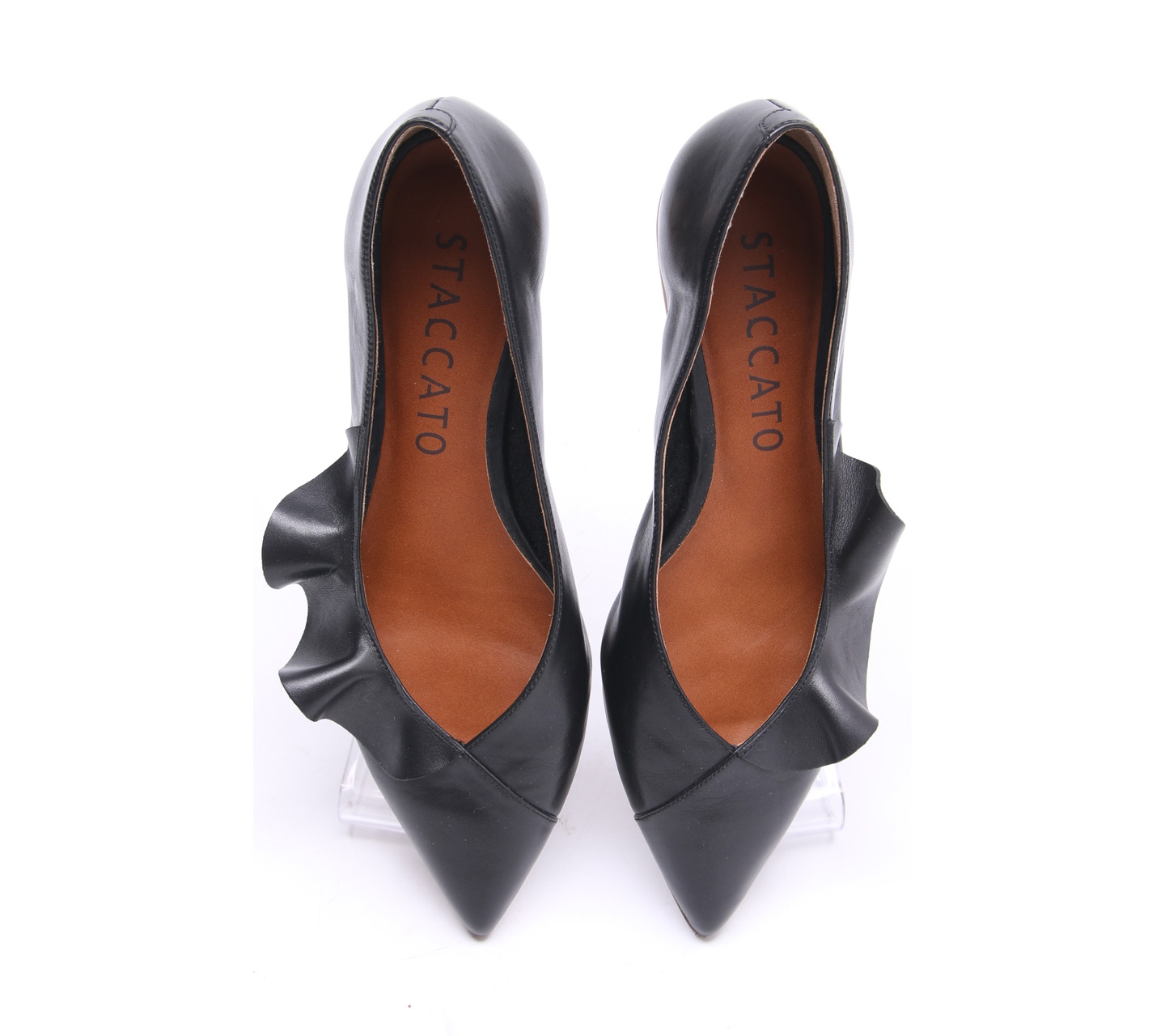 Staccato Black Flats