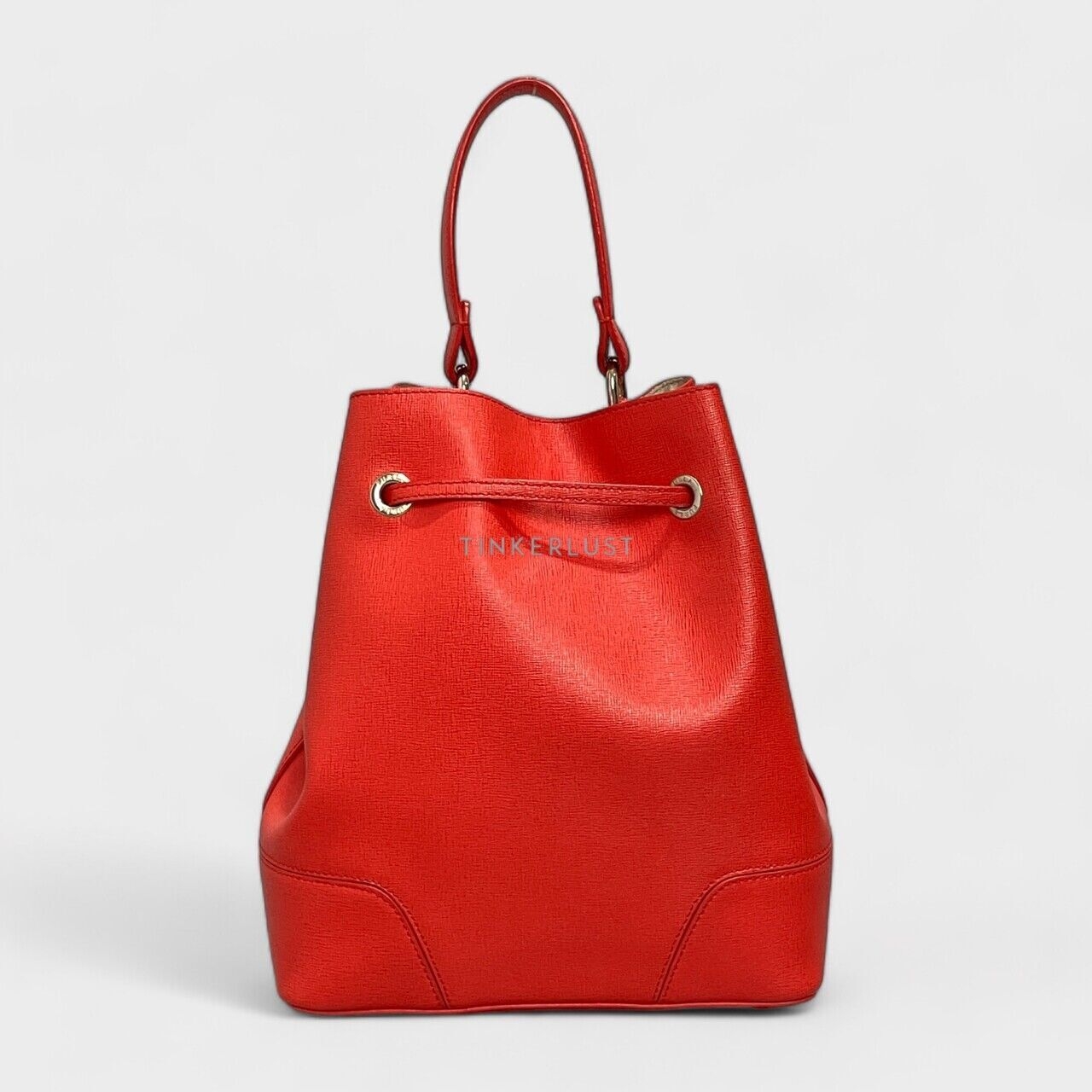 Furla Stacy Red Bucket Bag