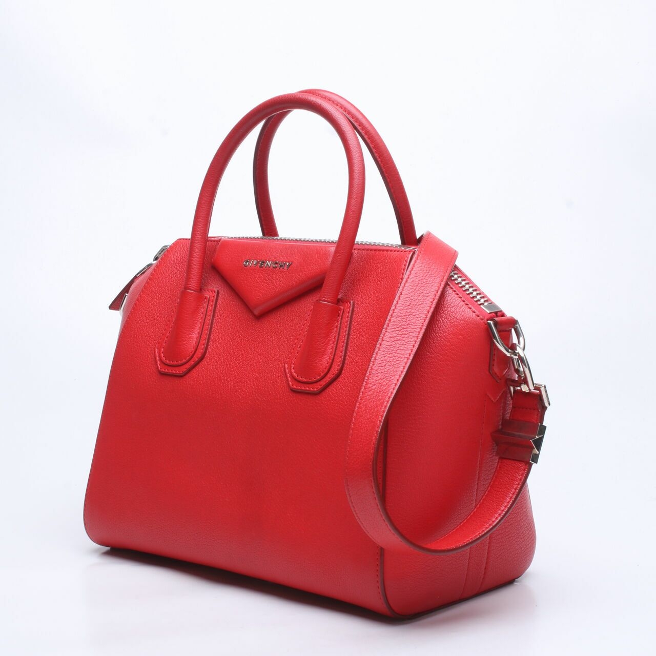 Givenchy Antigona Small Red Satchel Bag